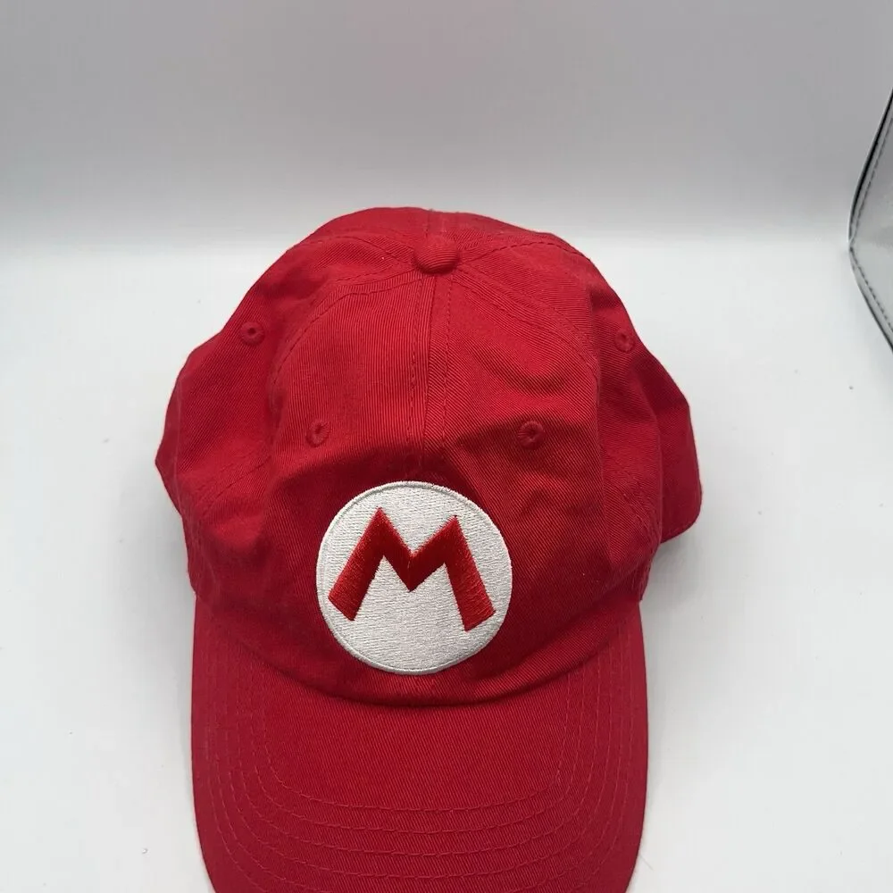 The Super Mario Bros Movie Hat Red Adjustable Ball Cap Snapback Nintendo